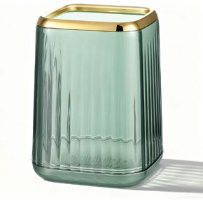 حامل أقلام للمكتب، حامل أقلام لطيف، حامل فرشاة مكياج شفاف، منظم أقلام الرصاص، ملحقات مكتب لطاولة الحمام، لوازم المنزل والمدرسة (أخضر) in Kuwait