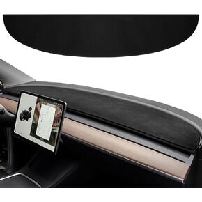 Amiss Dash Mat Dashboard Cover, Fits for Tesla Model Y Model 3 2017 2018 2019 2020 2021 2022 2023, Anti-Reflective Non-Slip Dashboard Decorative Pad Carpet, Car Interior Accessories in Kuwait