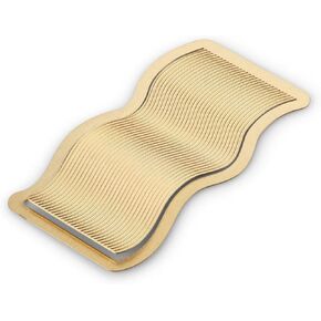 علامة مرجعية على شكل موجة نحاسية ورقية - 1.6 بوصة × 3 بوصة | لون ذهبي أنيق مع مشبك صفحة | احتفظ بصفحتك أثناء القراءة | مناسب للمذكرات والكتب والدفاتر والمخططين والمجلات | هدية عظيمة لمحبي الكتابة in Kuwait