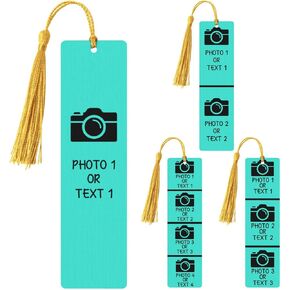 إشارة مرجعية مخصصة مع صورة علامة كتاب مخصصة للنساء والرجال تصميم نص شعار الصورة الخاص بك هدية مرجعية معدنية مخصصة لمحبي الكتب هدية عيد الميلاد وعيد الميلاد والذكرى السنوية in Kuwait