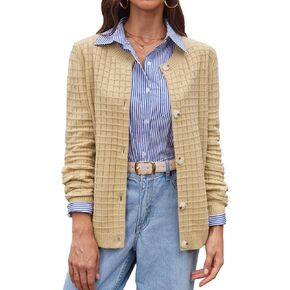 BAISHENGGT Women's Knit Cardigan Sweaters Casual Fall Fashion Long Sleeve Button Down Trendy Outerwear in Kuwait