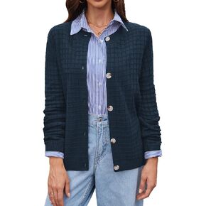 BAISHENGGT Women's Knit Cardigan Sweaters Casual Fall Fashion Long Sleeve Button Down Trendy Outerwear in Saudi Arabia