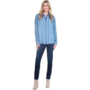 TRU Luxe Women's Button Up Shirt with Smocking Details in Saudi Arabia