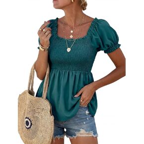 بلايز بيبي دول صيفية بأكمام قصيرة منتفخة للسيدات 2025 in Kuwait