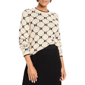 NIC+Zoe Women's Geo Argyle Doubleknit Sweater in Kuwait