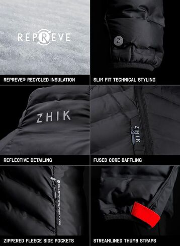 سترة معطف Zhik للرجال معزولة بالخلايا - أنثراسايت - مقاس رجالي مسامي - XL in Kuwait