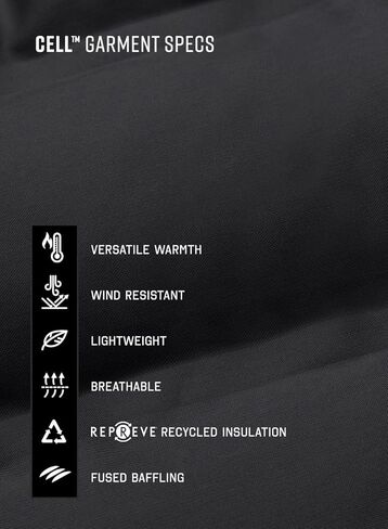 سترة معطف Zhik للرجال معزولة بالخلايا - أنثراسايت - مقاس رجالي مسامي - XL in Kuwait