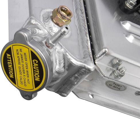 CU1826 Aluminum Radiator for 1986-2005 Chevy S10 Blazer C1500 GMC Savana Jimmy LS Radiador 3 Row Crossflow Radiators Shroud 2x12" Fans 87 88 89 90 91 92 93 94 95 96 97 98 99 00 01 02 03 04 in Kuwait