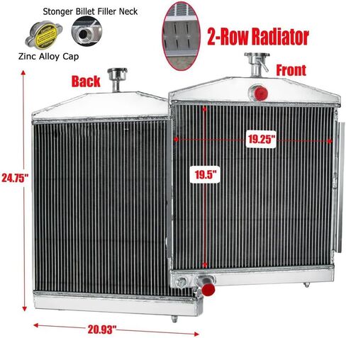 2 Row Radiator For Lincoln Welder 200 250 AMP SA200 SAF300 G10877198 SAE300 Automotive Replacement Engine Radiators in Kuwait