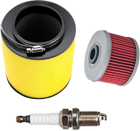 Compatible with Rancher 420 Air Filter 17254-HP5-600 for Honda Rancher 420 TRX420FE TRX420FM TRX420FPE TRX420TE2007-2013 With Oil Filter Spark Plug Tune Up Kit in Kuwait