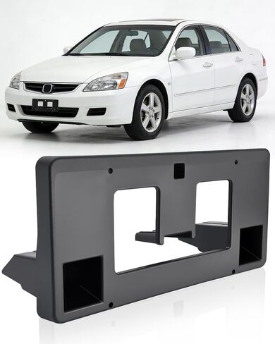 XCLPF دعامة لوحة الترخيص الأمامية متوافقة مع Honda Accord 4dr 2006-2007 إطار لوحة الترخيص الأمامي حامل لوحة الترخيص استبدال OE 71145-SDA-A10 in Kuwait