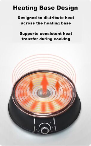 قدر تسخين كهربائي يونجكسينج 30 سم مع مقسم 304 ستانلس ستيل، وعاء ساخن شابو مزدوج الجوانب 1400 وات، 5 لتر (HS-160BU) in Kuwait