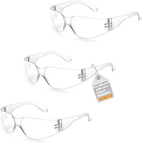 24 حزمة من نظارات السلامة الملونة (نظارات شمسية واقية للسلامة) عدسات دخان داكنة من البولي كربونات للحماية من الأشعة فوق البنفسجية، مقاومة للخدش والتأثير، مثالية للبناء، والعمل في الهواء الطلق، والرماية والمزيد in Kuwait