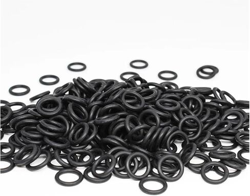 50 قطعة/الوحدة مطاط النتريل الأسود NBR 70A O-ring CS 2 مللي متر OD 5/5.5/6/6.5/*2 مللي متر O-حلقة طوقا النفط. (OD6.5xID2.5,70A- 50 قطعة) in Saudi Arabia