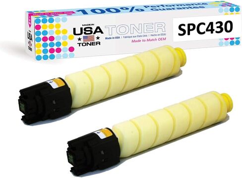 MADE IN USA TONER Compatible Replacement for use in Ricoh Aficio SP C430DN, SP C431DN, SP C431DN-HS, SP C440DN, Savin CLP37DN, CLP42DN, 821108 (Cyan, 2pk) in Saudi Arabia