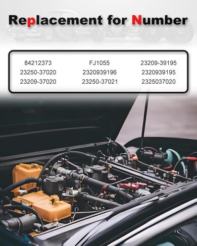 4-Count Fuel Injector Compatible with Prius 2010-2015, Tundra 2012-2013, Sequoia 2012-2013, Lexus CT200H - L4 1.8L & V8 5.7L Replacement for 84212373 FJ1055 23209-39195 23250-37020 23209-37020 in Kuwait