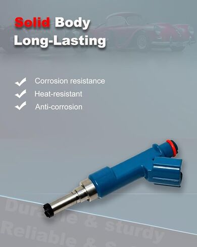 4-Count Fuel Injector Compatible with Prius 2010-2015, Tundra 2012-2013, Sequoia 2012-2013, Lexus CT200H - L4 1.8L & V8 5.7L Replacement for 84212373 FJ1055 23209-39195 23250-37020 23209-37020 in Kuwait