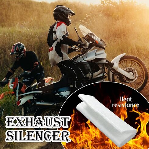1 Pcs Muffler Packing Motorcycle Exhaust Packing Fiberglass Muffler Mat for 2-stroke 4-stroke Motorcycle ATV Dirt Bike for Exhaust Pipe Insulation Silencer (0.4" X 21.6" X 11.3") in Kuwait