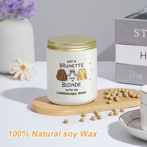 هدايا عيد ميلاد للنساء من لاكريما - أفضل هدية لعيد ميلاد الصداقة للنساء Bestie BFF، هدية شمعة اللافندر in Kuwait