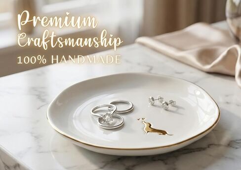InnoBeta Dachshund Gifs for women, Ceramic Jewelry Tray Decorative Trinket Dish for Rings Earrings Necklaces Bracelet Watch Keys, Gifts for Birthday, Mother's Day, Christmas - 4.75" in Saudi Arabia