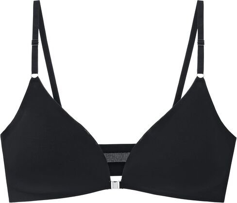Women Ice Silk Seamless Bralettes Front Closure Wireless Padded Bra in Saudi Arabia