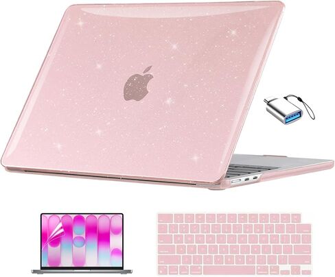 EooCoo for MacBook Neo Case 13 inch 2026 Model A3404 with A18 Pro Chip, Scratch Resistant Protective Hard Shell Case & Keyboard Cover & Screen Film & Type C, Crystal Clear in Saudi Arabia