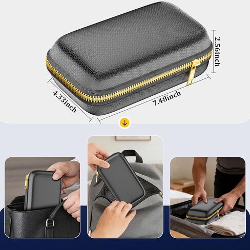 حافظة صلبة للحماية المحمولة مقاومة للحريق من تامفيل لبنك الطاقة، صندوق حمل إلكتروني مقاوم للانفجار وعازل للحرارة مع سحاب مقاوم للحريق وجيب داخلي شبكي، للهاتف، ونظام تحديد المواقع، والقرص الصلب، وشحن USB in Kuwait