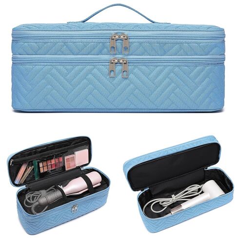 Double-Layer Carrying Case Apply to Revlon One-Step Hair Dryer, Travel Bag for Hair Volumizer/Styler,Water Resistant Storage Organizer Box,Compatible with FlexStyle Attachment (Bag Only) in Saudi Arabia
