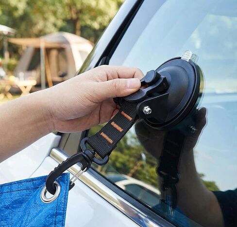 قطعتان من خطافات كأس الشفط شديدة التحمل، مرساة قوية للشفط مع خطافات تثبيت للتخييم، والمركبات الترفيهية، والسيارات، والقوارب، وزجاج النوافذ، والمظلة، والقماش in Saudi Arabia