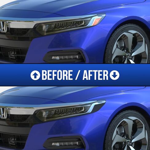 Amber Delete Headlight Tint Compatible with 2018-2022 Honda Accord in Kuwait
