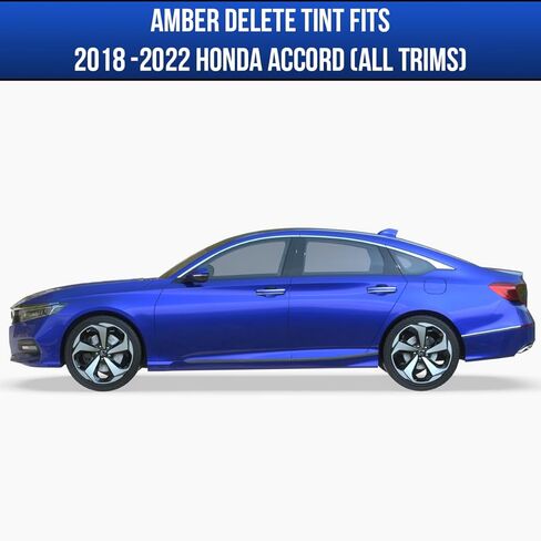 Amber Delete Headlight Tint Compatible with 2018-2022 Honda Accord in Kuwait