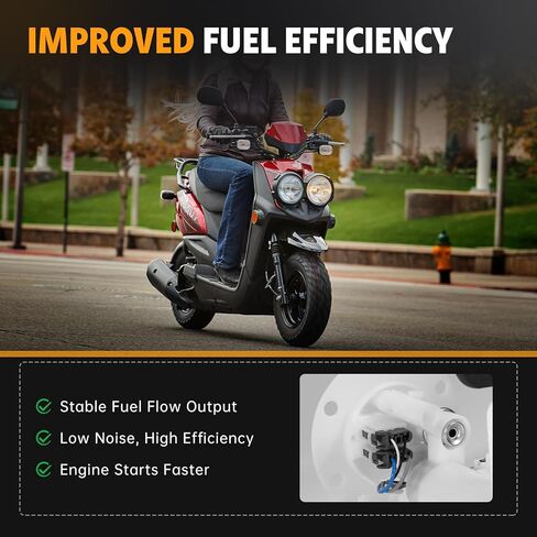 Electric Fuel Pump Assembly Compatible with Yamaha C3 2007-2011, Zuma 50 2012-2013, Zuma 50F 2014-2019, Zuma 50FX 2014-2018 - Replace 3B3E39071100, 3B3-E3907-11-00, One Year Quality Assurance in Kuwait