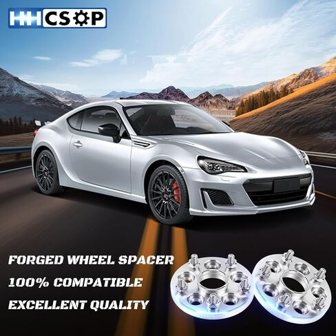 5x100 to 5x114.3 Forged Wheel Spacer 15mm for Subaru Impreza BRZ Baja Forester Legacy Outback | Scion FR-S | Toyota 86, 4PCS 5x100 to 5x4.5 Hubcentric Wheel Adapters 56.1mm Hub Bore with 12x1.25 Studs in Saudi Arabia