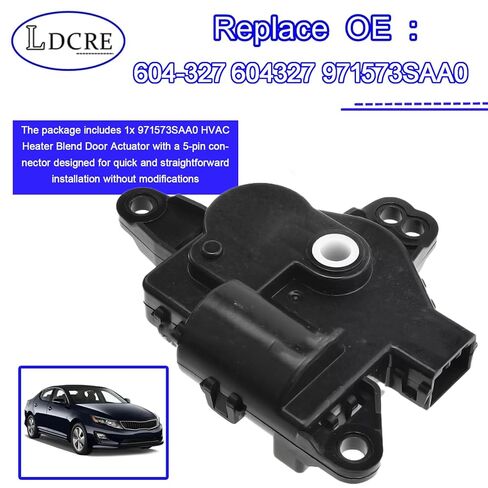 HVAC Heater Blend Door Actuator, Main Mode, 5-Pin, Fits Hyundai Azera 2010-2017, Elantra 2011-2016, Sonata 2011-2015, Kia Optima Forte Cadenza 2011-2016, Replace 604-327, 971573SAA0 in Saudi Arabia