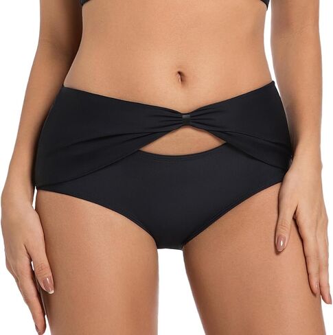 جزء سفلي بيكيني نسائي عالي الخصر من Seagoo مع جزء سفلي لبدلة الاستحمام بتغطية كاملة وتحكم في البطن in Kuwait