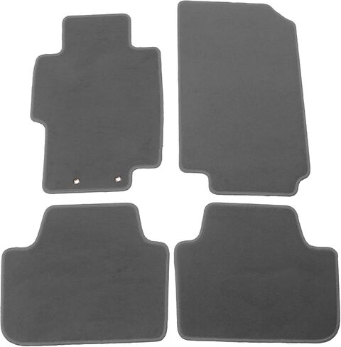 Floor Mats Compatible with 2004-2008 Acura TSX, Black Nylon Front Rear Flooring Protection Interior Carpets 4PC by IKON MOTORSPORTS, 2005 2006 2007 in Kuwait