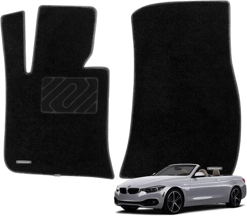 WENNEBIRD Superior Carpet Floor Mats for 2014-2020 BMW 4 Series Convertible (F33), 0.6-Inch Ultra-Thick, Noise-Reducing, All-Weather Waterproof Anti-Slip – 3-Pc Set in Saudi Arabia