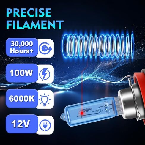 For Honda CRV CR-V 2015-2021 Halogen Headlight Bulbs, 9005 High Beam H11 Low Beam and H8 Fog Light Bulb Kit, 100W 6000K White, 300% Brighter, Plug and Play,6 pcs in Kuwait