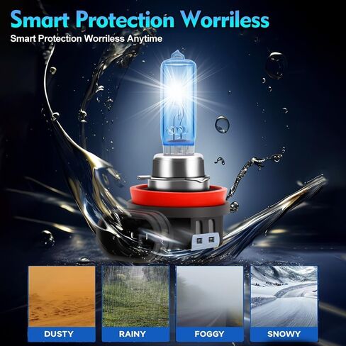 For Honda CRV CR-V 2015-2021 Halogen Headlight Bulbs, 9005 High Beam H11 Low Beam and H8 Fog Light Bulb Kit, 100W 6000K White, 300% Brighter, Plug and Play,6 pcs in Kuwait