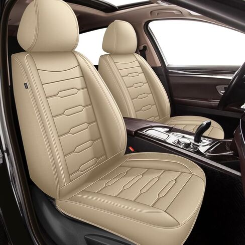 AOMSAZTO Front Car Seat Covers Fit for Nissan Titan 2009-2024 2025 2026 Waterproof Faux Leather Car Seat Protector Seat Covers Vehicle Cushion Covers(Front 2 Seat,Black) in Saudi Arabia