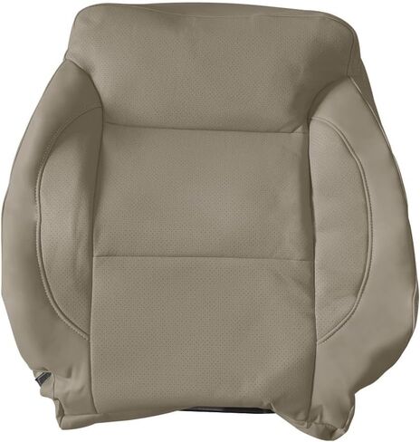 Driver & Passenger Side Top Lean Back Replacement Leather Seat Cover Tan Compatible with Chevy Silverado 1500 2500HD 3500HD Tahoe Suburban GMC Sierra Yukon 2015-2019 in Saudi Arabia