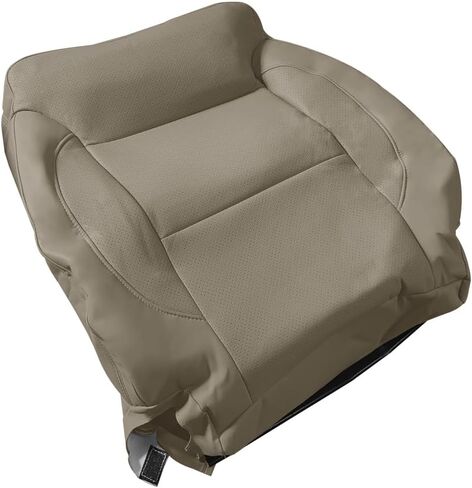Driver & Passenger Side Top Lean Back Replacement Leather Seat Cover Tan Compatible with Chevy Silverado 1500 2500HD 3500HD Tahoe Suburban GMC Sierra Yukon 2015-2019 in Saudi Arabia