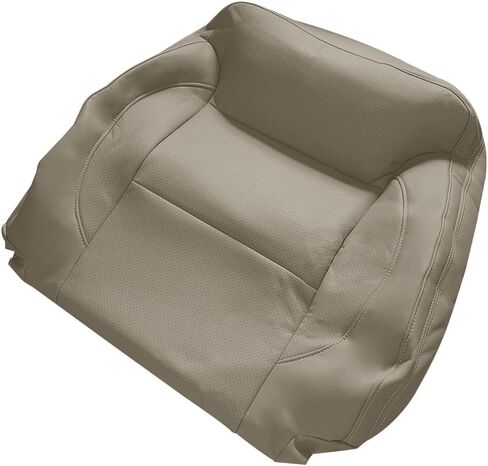Driver & Passenger Side Top Lean Back Replacement Leather Seat Cover Tan Compatible with Chevy Silverado 1500 2500HD 3500HD Tahoe Suburban GMC Sierra Yukon 2015-2019 in Saudi Arabia