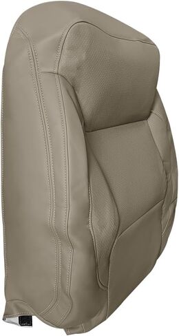 Driver & Passenger Side Top Lean Back Replacement Leather Seat Cover Tan Compatible with Chevy Silverado 1500 2500HD 3500HD Tahoe Suburban GMC Sierra Yukon 2015-2019 in Saudi Arabia