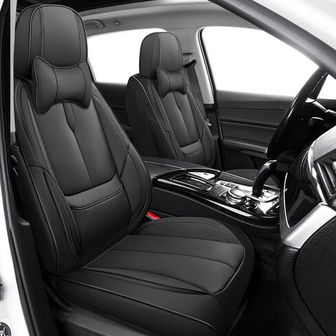 ILMO Nappa Leather Seat Covers Fit for Jeep Wrangler 2000-2026– Waterproof Wear Resistant Car Seat Cover– Full Coverage Seatcover(Black&Blue, Full Set) in Saudi Arabia