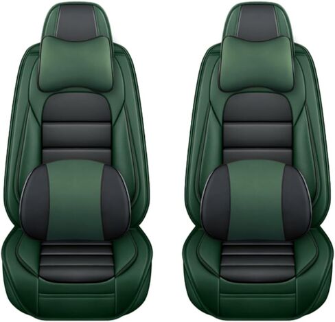 Car Seat Covers for Chrysler Pacifica Hybrid 2004-2024,2 Seats Red and Black Waterproof Seat Covers with Airbag,Leather Seat Covers for Cars,Anti-Slip Auto Seat Cover Sets(Luxury) in Kuwait