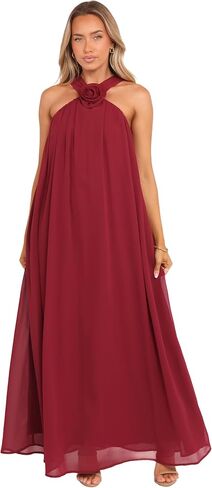 Petal & Pup Women's Melba-Maxi-Dress-Berry in Saudi Arabia