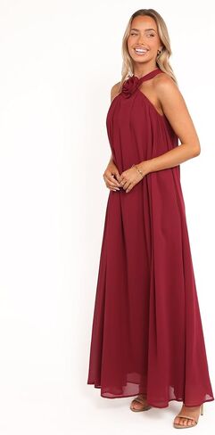 Petal & Pup Women's Melba-Maxi-Dress-Berry in Saudi Arabia