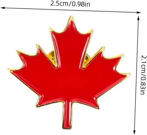 LIFKOME Canada Day Maple Leaf Enamel Lapel Pin Lightweight Metal Brooch for Clothing Bags Hats Patriotic Canadian Souvenir in Saudi Arabia