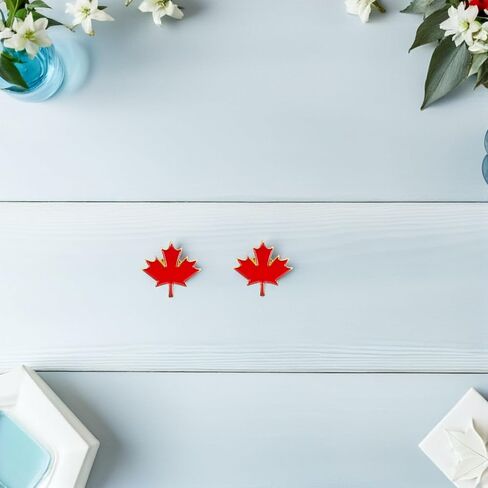LIFKOME Canada Day Maple Leaf Enamel Lapel Pin Lightweight Metal Brooch for Clothing Bags Hats Patriotic Canadian Souvenir in Saudi Arabia